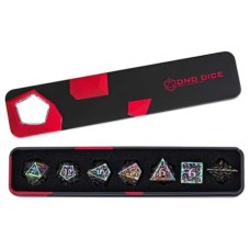 Dobbelstenenset Metaal Rainbow