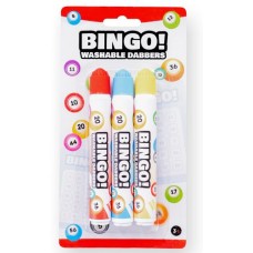 Bingo dabbers, set van 3 kleuren blister