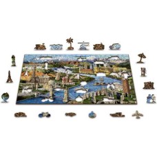 Wooden puzzle World Landmarks L 300