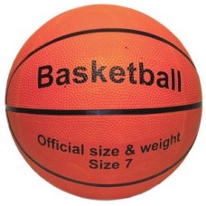 Basketbal oranje, maat 7 rubber official size
