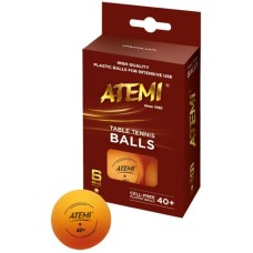 Tafeltennisbal ATEMI 1 ster oranje/6 st.