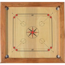 Carromboard Tournam.Naturel vierkant 89x89cm.