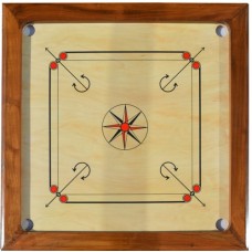 Carromboard Tournam.Naturel vierkant 89x89cm.