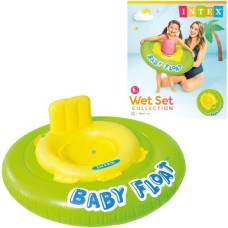 Zwemring Baby-Float groen-geel 76 cm.