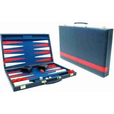 Backgammon-koffer blauw vinyl 46x30 cm.
* Verwacht week 23 *