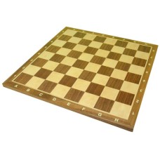 Schaakbord Noten ingelegd 50mm.45 cm.C+L Schaakbord Noten ingelegd 50mm.45 cm.C+L