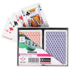 Speelkaarten-Set Dubbel cass.geplastif. VE6